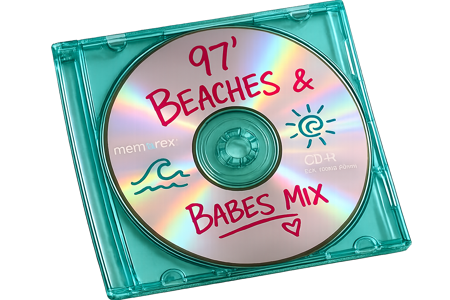A Sharpie-labeled burned CD in a clear jewel case